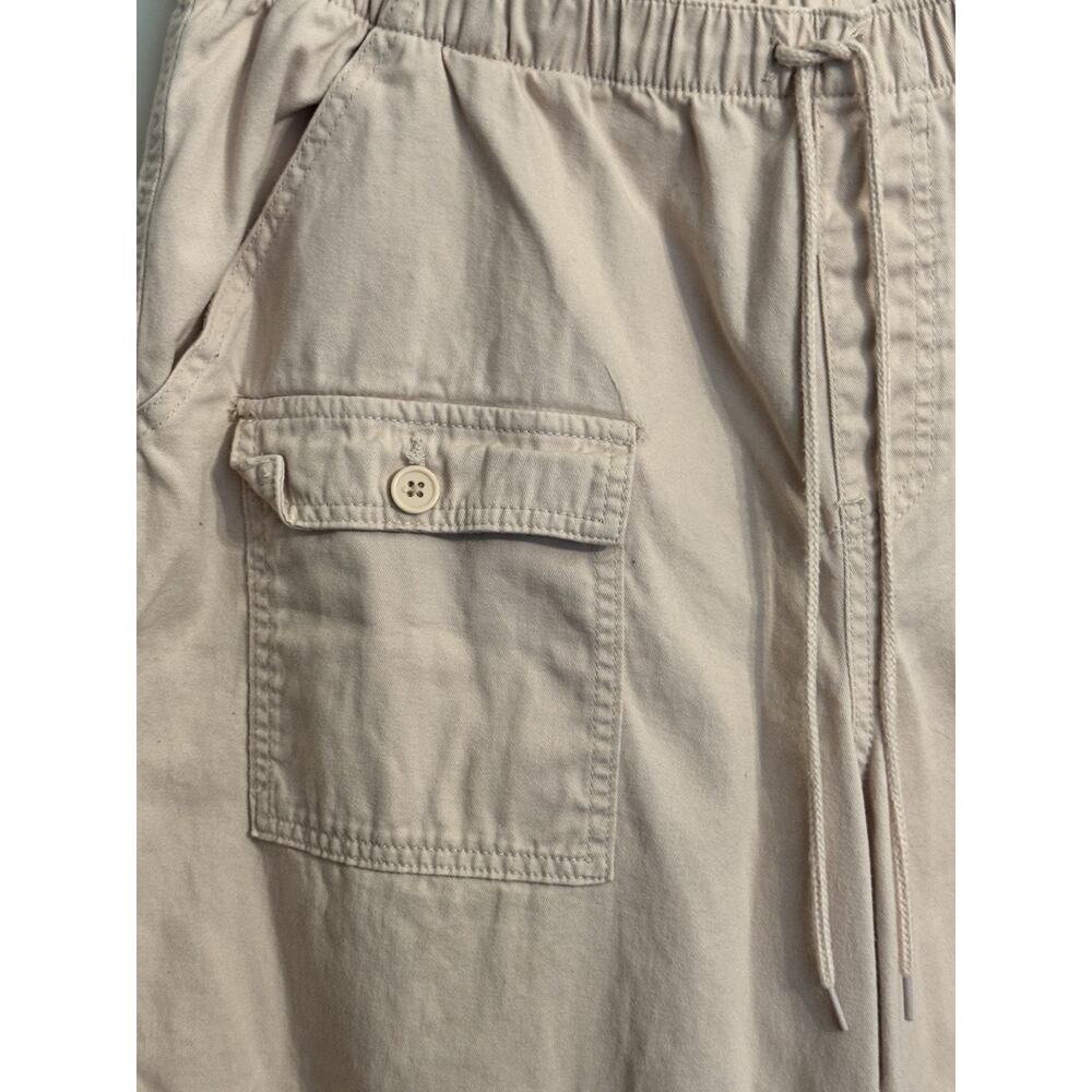 Almost Famous Wide Leg Pink Cargo Pants Elastic Waist Drawstring Bottoms Sz XL - Picture 4 of 8